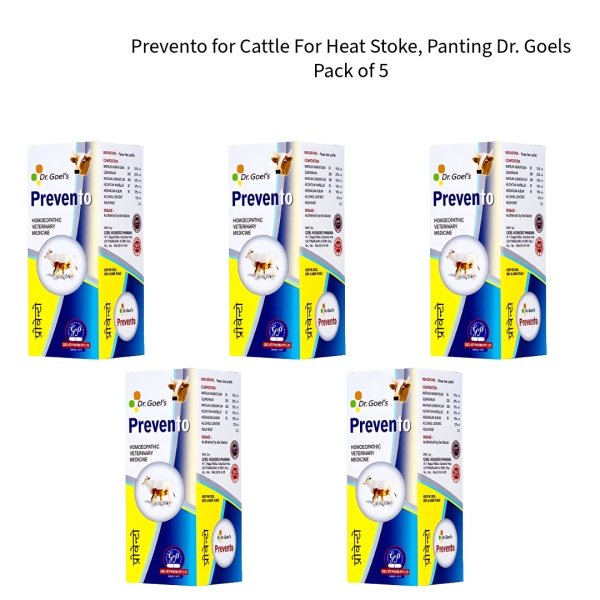 Prevento-for-Cattle-For-Heat-Stoke,-Panting-(Pack-of-5)-Dr-Goels